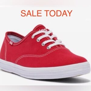 Keds Sneakers Women’s Keds Red White Sneakers  Vibrant Red Sneakers